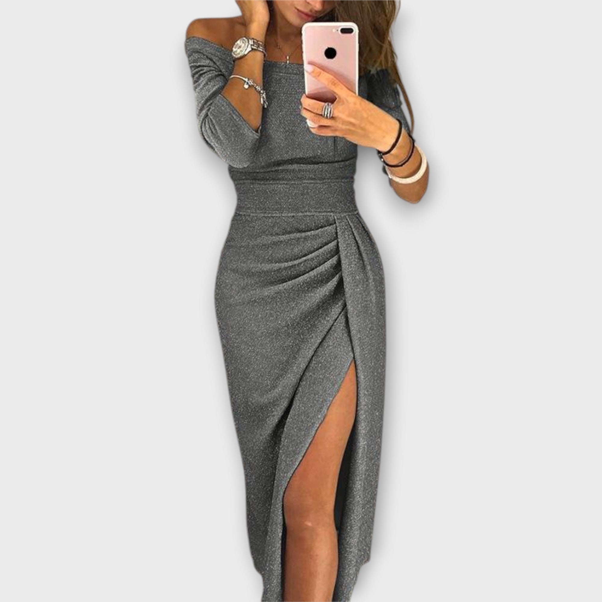 Lena - Elegantne obleke z razkritimi rameni