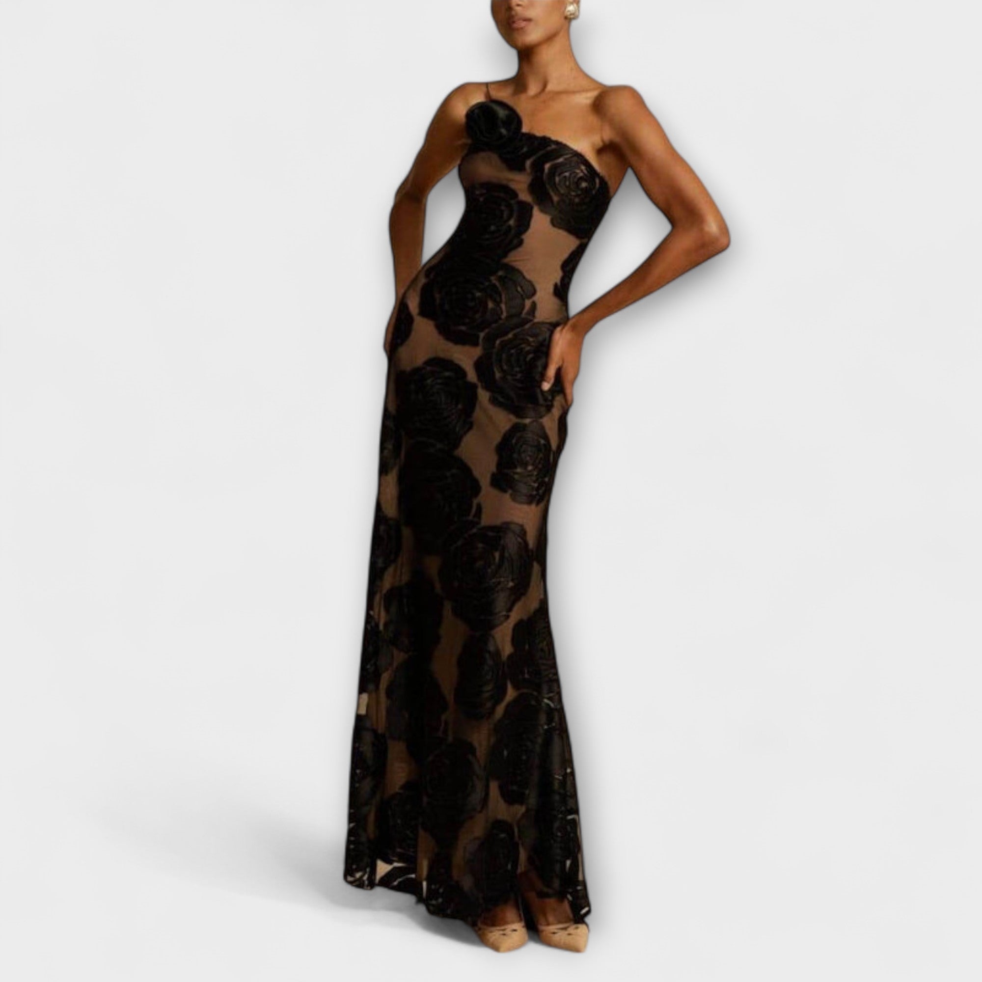 Sara - Cvečne Maxi Obleke