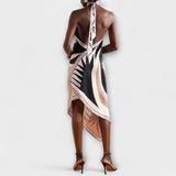 Ivy - Unikatna satenska obleka na naramnice