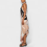 Ivy - Unikatna satenska obleka na naramnice