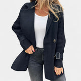 Majda - Srednje dolg plašč z dvojnim zapenjanjem